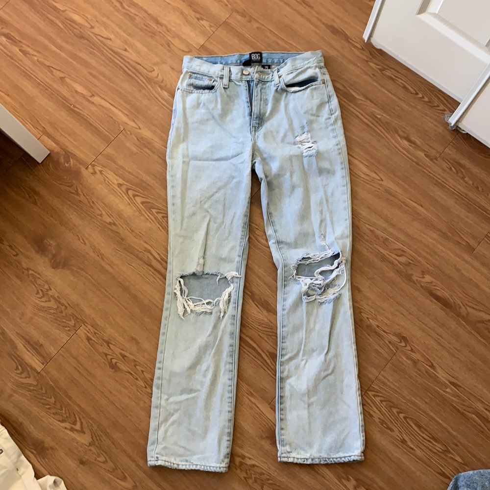 Urban Outfitters BDG Lightwash Ripped Bootcut Jean